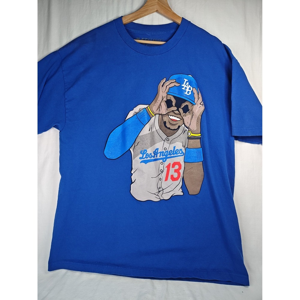 The Forest Lab "I SEE YOU" Hanley Ramirez LA Dodgers Blue T-Shirt Men's XL Tee